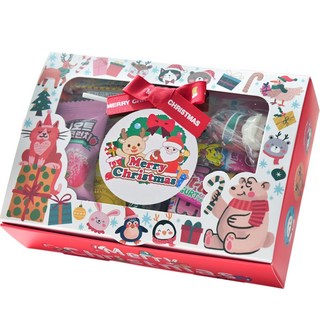 크리스마스 과자 선물세트 학교 학원 단체 행사 간식꾸러미 12종구성, 1개, 빨강상자(중), 빨강상자(중)