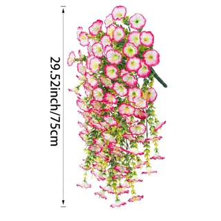 人造牽牛喇叭花掛壁裝飾 適用於婚慶、家居室內外庭院綠植裝扮, 粉紅色, 1個