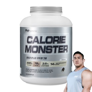 BUP 칼로리몬스터 쿠키앤크림 헬스보충제 단백질보충제 체중증가 게이너, 1개, 4kg