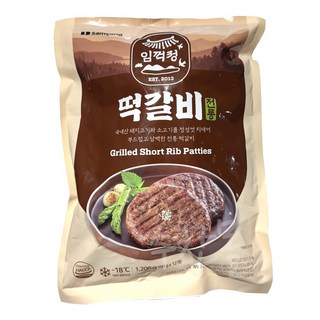 [요기푸드] 삼양 임꺽정 떡갈비 1.2kg, 1개