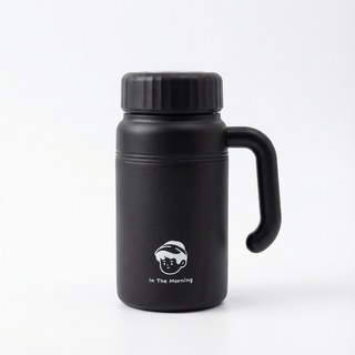 스텐 텀블러 보온보냉 1000ml 누수방지 가벼운 물병, 블랙, 1개