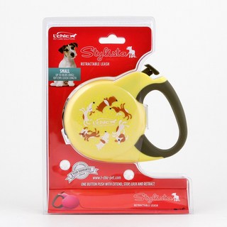 강아지 르칙 스타일리스타 자동줄, 옐로우독, 1개