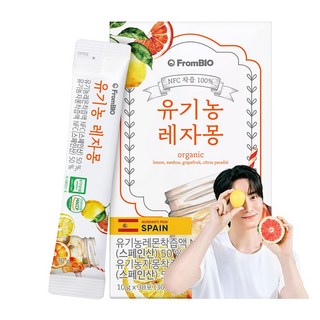 프롬바이오 100% NFC 유기농 레자몽 즙 30포 레자몽 레몬즙, 300g, 1개