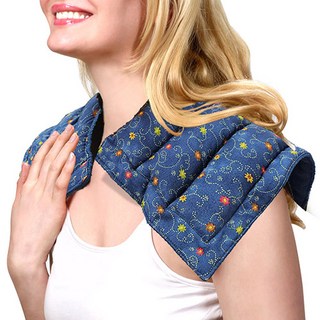 그린라이프 허브 목 어깨 세로 찜질팩, 1. 연블루