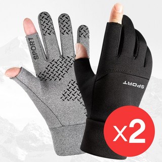 [1+1] 바이크 스마트폰 터치 장갑 스포츠 라이딩 오토바이 라이더 배달 기모 오픈핑거