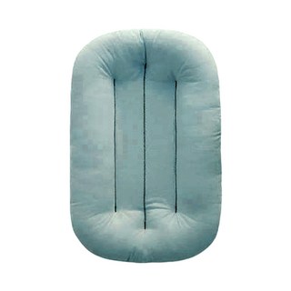 雪倫小舖嬰兒床中床，棉質加厚床墊，新生兒床邊床，便攜式折疊床窩, 霧藍