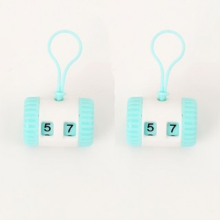 1+1 뜨개질 카운터 스티치 마커, 2개, 블루