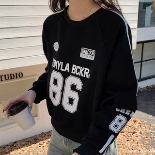 CUTNSEW 運動風印花短版大學T，圓領休閒上衣