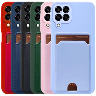 리빙그레이 갤럭시 퀀텀3 M53 5G 카드 수납 실리콘 파스텔 컬러 카메라 보호 케이스