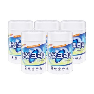 동성크리너 다목적 멀티유즈 주방 찌든때 청소 소독 기름 세정티슈, 5개