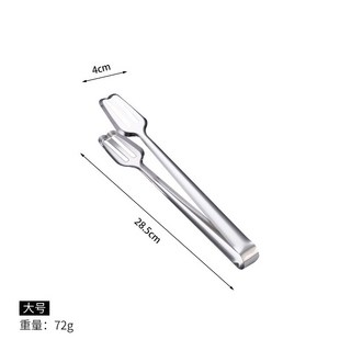 스테인레스 스틸 음식 집게 바베큐 고기 샐러드 스테이크 과자 뷔페 요리 도구 주방 용품, 01 Silver  L, 1개