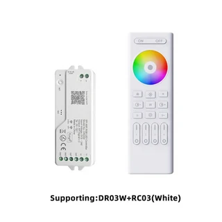 2.4G WiFi SPI RGB 컨트롤러 DR03W 및 RC03 RF 원격 세트 스마트 라이프/Tuya APP/Alexa/Google 홈WS2812B, 01 빠른, 03 WM-DR03W RC03-W