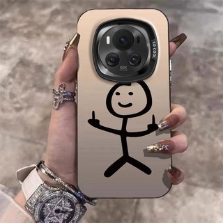 适用荣耀Magic6手机壳新品款火柴人鄙视Magic6Pro全包防摔保护套