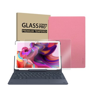 APEX 2IN1 태블릿PC U10 PRO PLUS + 도킹키보드 + 강화유리 + 태블릿PC 케이스 세트, 장미색, 128GB, Wi-Fi/Cellular 연결없음