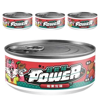 COUCH POTATO Power 超能貓咪主食罐, 莓果佐雞, 80g, 4罐