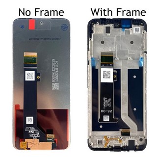6.5 "Motorola G34 LCD 디스플레이 터치 스크린 센서 Digiziter 어셈블리 교체 용 XT2363-2 고품질, 02 Black With Frame