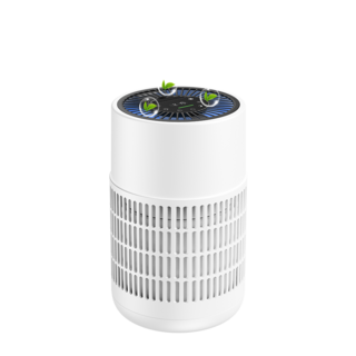 NICESUN 저소음 공기청정기 360도 음이온 + 5가지 무드등 향료 추가 가능 거실/원룸/반려동물 청정기 DK08, 화이트, 1개