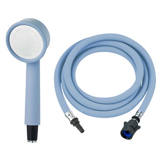 닥터워터 국내 제조 원터치 디자인 샤워헤드 + 샤워호스 세트 2M, 1개, SKY BLUE
