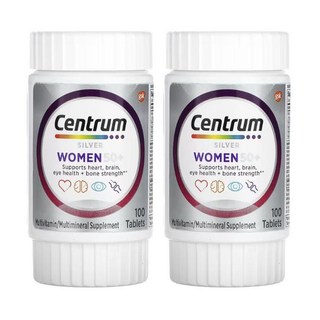 (1+1) 센트룸 실버 50세 이상 여성용 100정 (2병), 2개