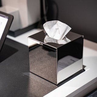 스텐 정사각 각티슈 케이스 가정용 두루마리 휴지 디스펜서, 1개