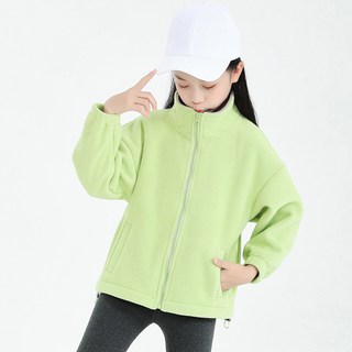 秋冬新款男童戶外抓絨外套 加厚搖粒絨開衫衛衣 兒童保暖上衣 防風抗寒親子裝