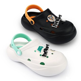 【鞋次方】排球少年 雙色 烏野 青葉城西 校徽 LOGO 排球 洞洞鞋 (HQ2620 白/黑)