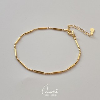 ALUMI 摩斯密碼 s925純銀手鍊 簡約時尚純銀飾品