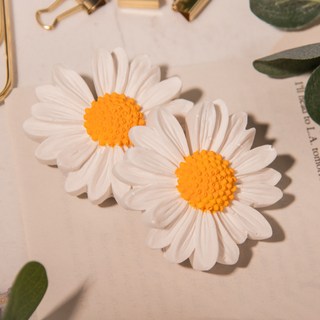 새차선물 데이지 꽃 차량용 석고방향제 (리필오일 포함), 클린코튼, 1개