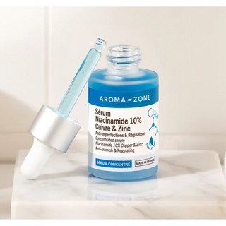 AROMA ZONE 10%菸鹼醯胺濃縮精華液 新包裝 法國原裝進口 改善毛孔粗大, 1個, 現貨 30ml 玻璃原裝