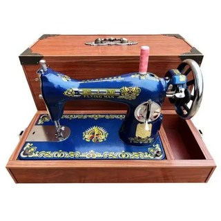 옛날 재봉틀 구식 재봉기 공방 미싱기 가정용 옷수선, 기본+슈퍼모터+목재베이스, 1개