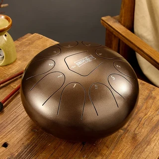 HLURU Glucophone 스틸 텅 드럼 10 인치 노트 D 톤 음악 미묘한 요가 명상 타악기, 01 10 Inch 11 Notes12