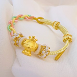 儒家珠寶 純金9999黃金 皇冠系列 十二生肖 彌月金飾 滿月禮 週歲 生日 重量級, 1個, 0.201錢 皇冠豬