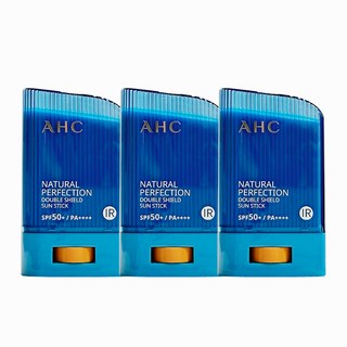 AHC 내추럴 퍼펙션 더블 쉴드 선스틱 SPF+/PA++++, 22g, 3개