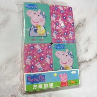 佩佩豬沐浴棉菜瓜布一組4入+吹風機頭, 1個