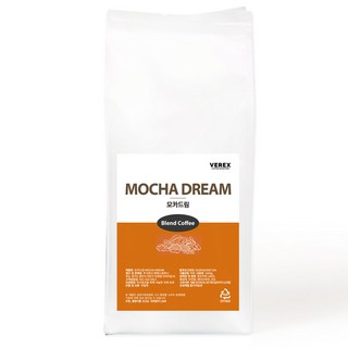 [포토후기이벤트] 베렉스커피 모카드림 산미없는 고소한 신선한 블렌드 원두커피, 10개, 1kg, 홀빈(분쇄안함)