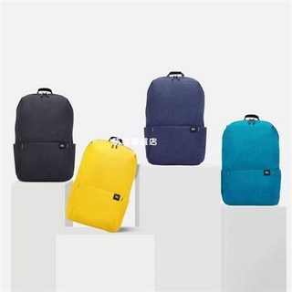 萌琪推薦 小MI後揹包 炫彩小揹包 學生書包 旅行包 男女旅行休閒後揹包, 黑色,10L【22.5*34*13cm】