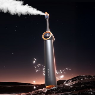 RANVOO AirJet 기포 전동칫솔 양치와 치간세정 2in1 플라그 제거 잇몸 보호 60일 대용량 배터리 선물 추천 칫솔모 2개 증정, 1개, 그레이, PH3