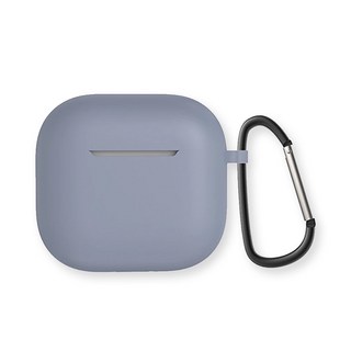 耳機保護殼，附掛鉤, 薰衣草灰, 1個, Airpods 4代