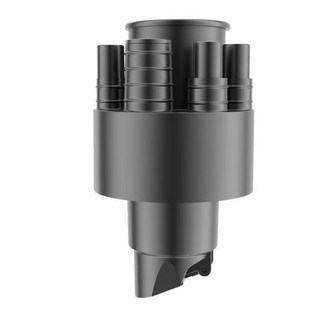 廚房下水洗菜盆水槽六通排水管 防臭防蟲二合一集成通用型三通接頭黑色, 1個, 黑色六通排水管