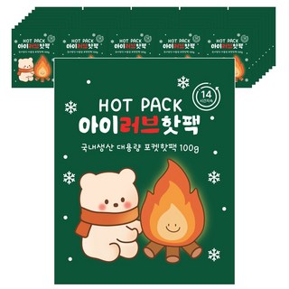 [KC인증] 국내생산 포켓용 손난로 핫팩 100g 겨울 신년 단체 선물 답례품 세트, 30개