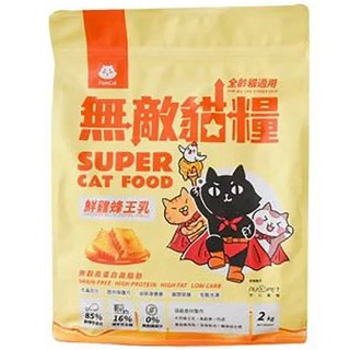 ParkCat 貓樂園 全齡貓 無穀高蛋白高脂肪無敵貓糧 鮮雞蜂王乳, 2kg, 1袋