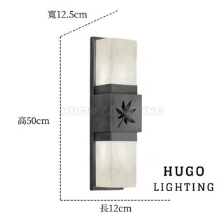 雨果燈飾 戶外壁燈 防水防銹陽臺燈 別墅庭院燈 外牆燈 門頂吸頂燈, 沙咖啡 不銹鋼加仿 (滿楓葉)