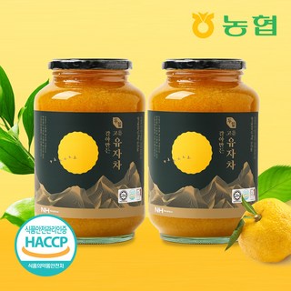 [농협] 레몬차보다 향긋한 고흥 갈아만든 유자차 대용량, 2kg, 2개입, 1세트