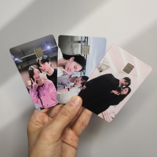 [1+1] 카드 스티커 주문제작 신용 체크 교통 꾸미기 맞춤 커스텀 카꾸, 교통카드(ic칩없는경우), 세로, 광택