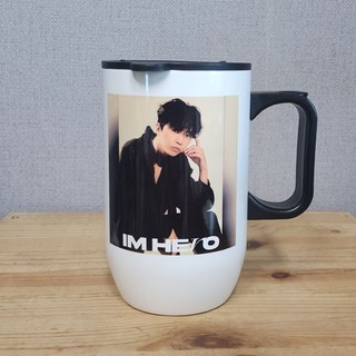 임영웅굿즈 이중스텐 포토머그컵, 양면인쇄, 이중스텐컵화이트, 1개