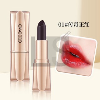 黑魔法固色口紅 持妝溫感變色水潤光澤感護脣潤脣膏 一抹變色 淡化脣紋 軟化死皮 改善暗沉 持久固色不 L.F.S, 1個, 01#傳奇正紅,3.8g