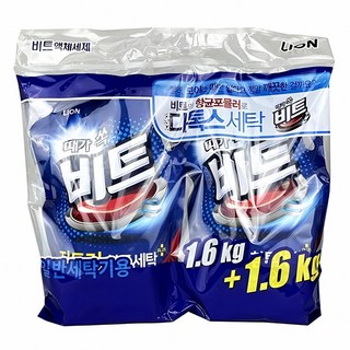 비트 세탁 세제 일반용 3.2kg 액체형 일반 액체 형태 성분 향 무향 효과 성능 깨끗, 본상품