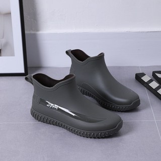 新款潮流高檔耐磨百搭軟底防滑防水雨靴