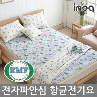 이노크아든 EMF 항균 안심 전기요 전자파없는 극세사 북유럽 감성 온열 워셔블 전기 매트 추천 분리난방 1인용 2인용 미니싱글 싱글 더블 중형, 11.EMF 전기요 포레스트 핑크, 싱글(100*180)