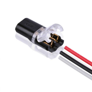 LED 배선 전기 전선 전원 연결 단자 무탈피 커넥터 케이블 2선, LED 무탈피커넥터, 1개